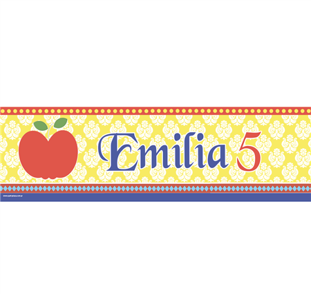 Banner de papel Blancanieves